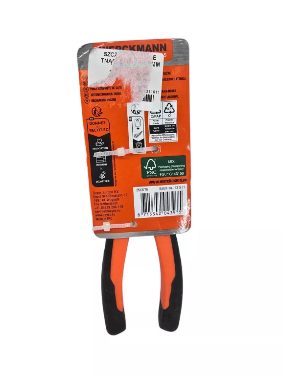 SZCZYPCE BOCZNE TNĄCE - CĄŻKI 160MM CR-V WERCKMANN
