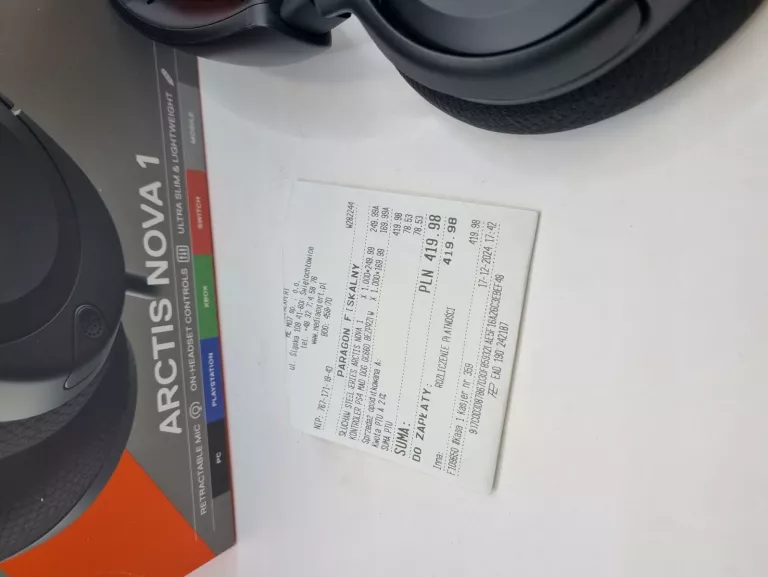 SŁUCHAWKI BEZPRZEWODOWE STEELSERIES ARCTIS NOVA 1