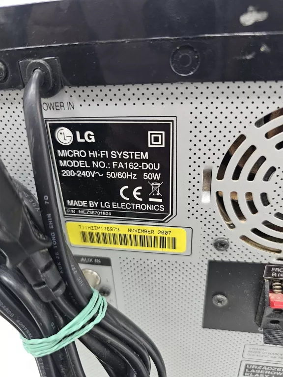 MINI WIEZA HI-FI LG FA162-D0U BEZ KOLUMN