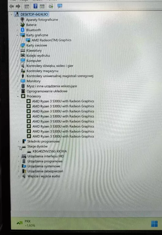 LAPTOP HP 15S EQ2XXX 8/256GB