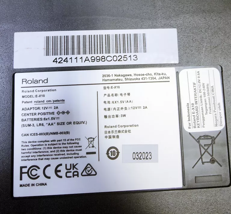 ROLAND E-X10 KEYBOARD DLA POCZĄTKUJĄCYCH DYNAMICZNA KLAWIATURA 61 KLAWISZY