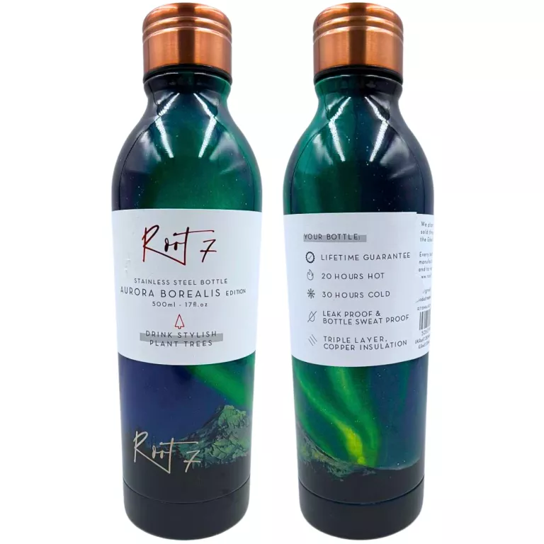 BUTELKA TERMICZNA ROOT 7 / AURORA BOREALIS / WIELOKOLOROWA / 500 ML