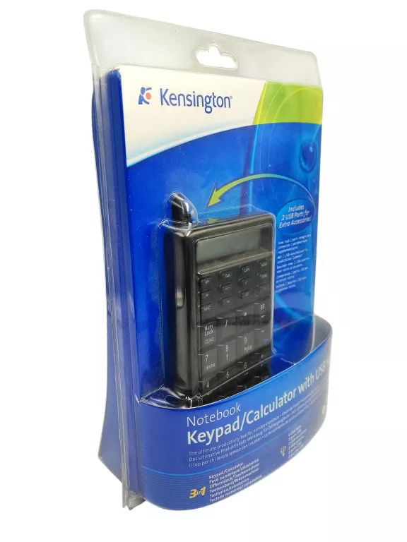 KALKULATOR KOMPUTEROWY KENSINGTON NOTEBOOK KEYPAD/CALCULATOR WITH USB HUB