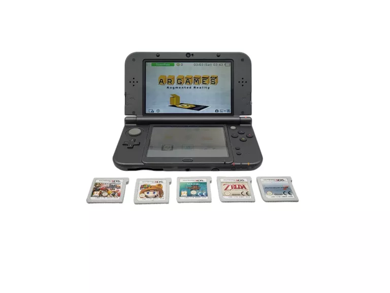 KONSOLA NEW NINTENDO 3DS XL + 5 GIER + ŁADOWARKA