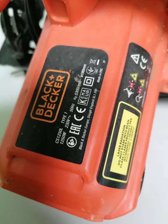 PIŁA TARCZOWA BLACK&DECKER 1250 W 16 MM