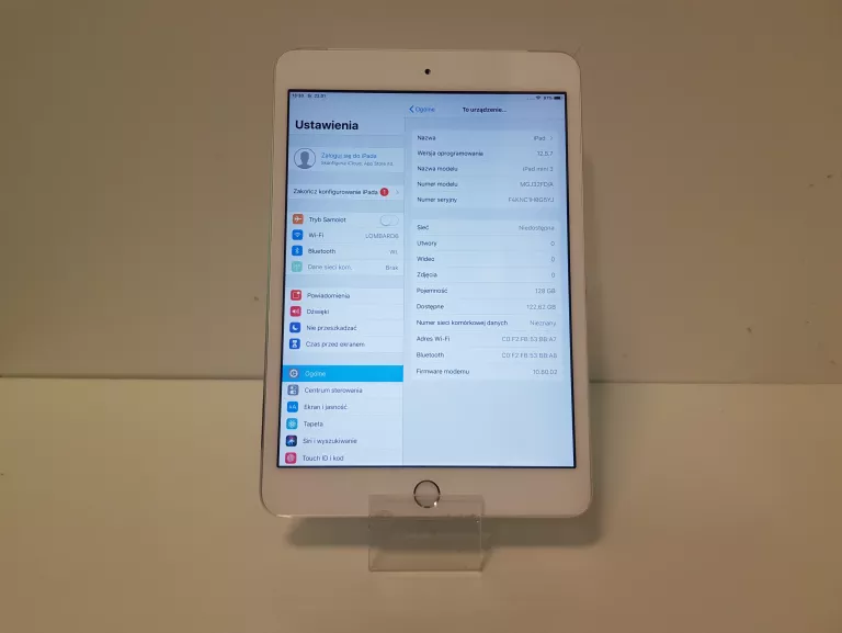 APPLE IPAD MINI 3 128GB LTE SREBRNY (MGJ32FDA) POLECAM!
