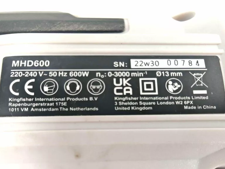 WIERTARKA UDAROWA MACALLISTER 600 W NIEBIESKO-SZARA