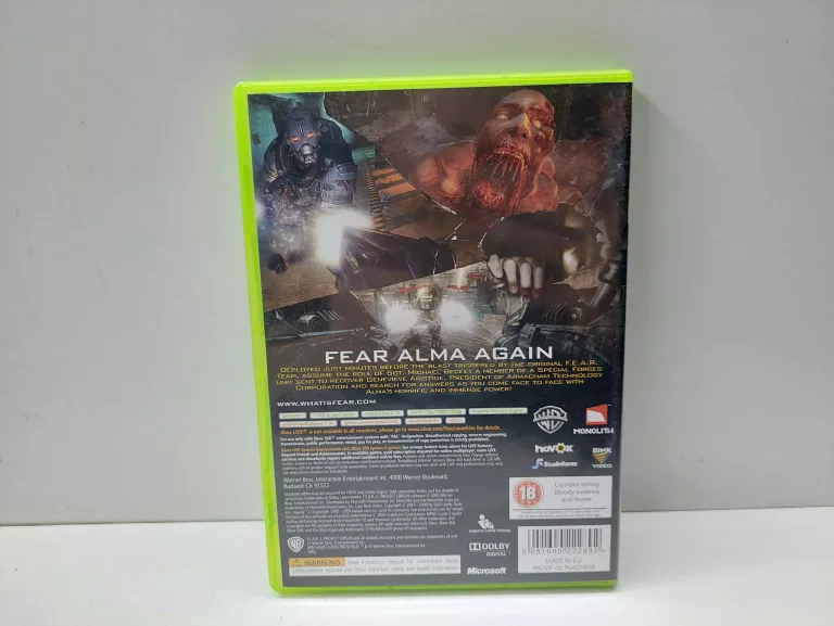 GRA XBOX 360 FEAR 2 PROJECT ORIGIN