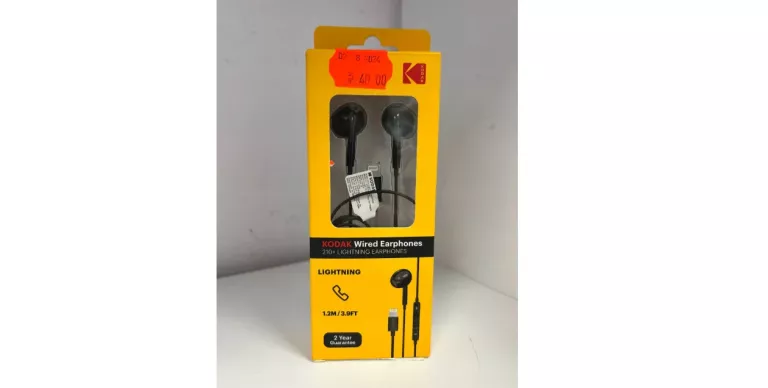 SŁUCHAWKI PRZEWODOWE DOUSZNE APPLE KODAK 210+ 2 W CENIE 1