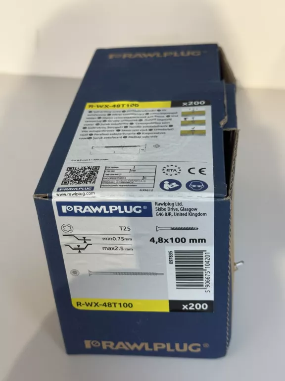 WKRĘT SAMOWIERCĄCY RAWLPLUG R-WX-48T100 (200 SZTUK)