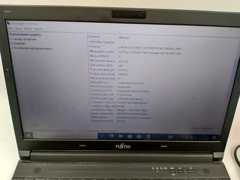 LAPTOP FUJITSU LIFEBOOK E544 I5 8GB / 500 GB SSD