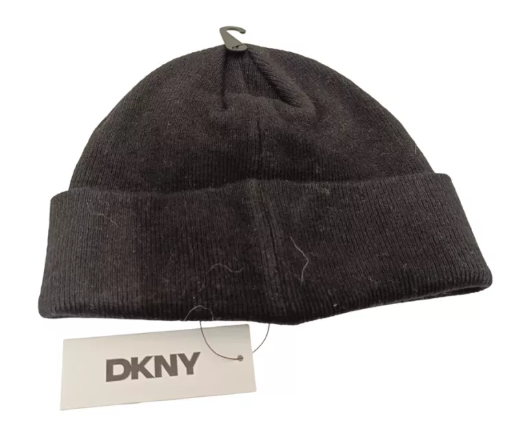 DKNY CZAPKA ORYGINAŁ CZARNA OS DONNA KARAN NEW YORK