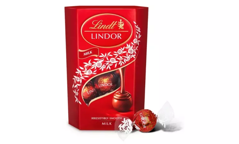 LINDT LINDOR PRALINKI Z CZEKOLADY MLECZNEJ 200 G