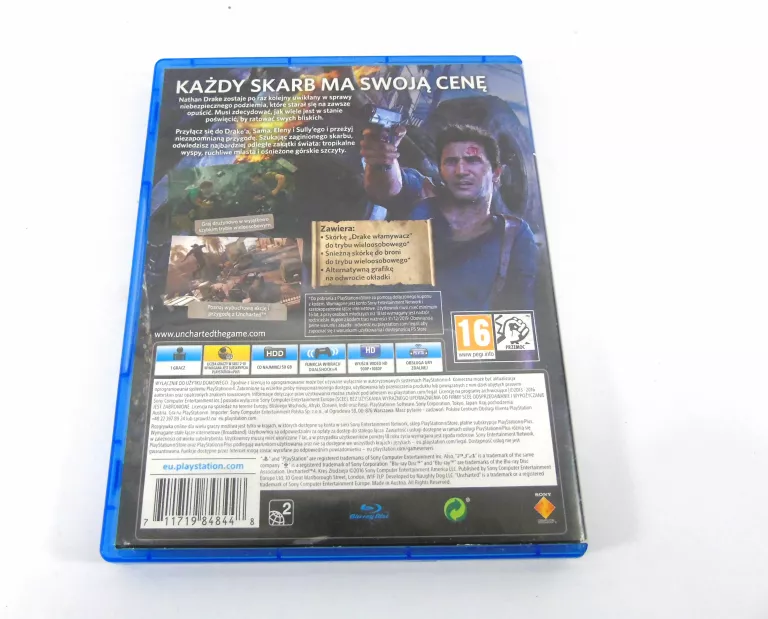 GRA PS4 UNCHARTED KRES ZŁODZIEJA 4