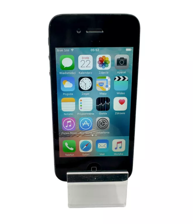 SMARTFON APPLE IPHONE 4S 512 MB / 16 GB 3G CZARNY KONDYCJA 81%