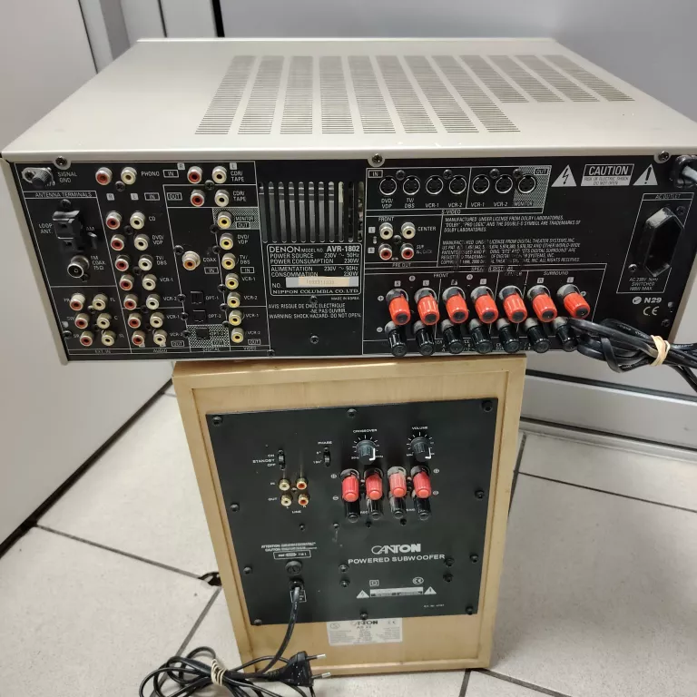 AMPLITUNER DENON AVR-1803 + GŁOŚNIKI CANTON