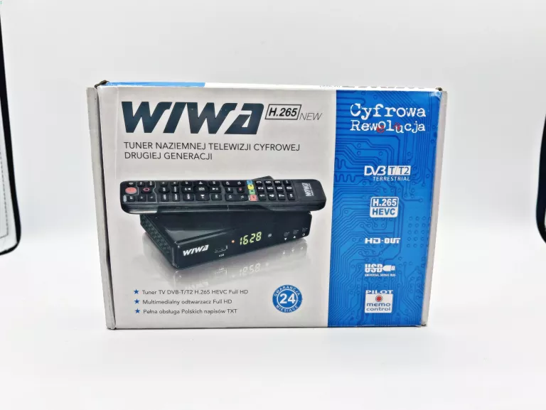 DEKODER TUNER DVB-T2 WIWA H.265