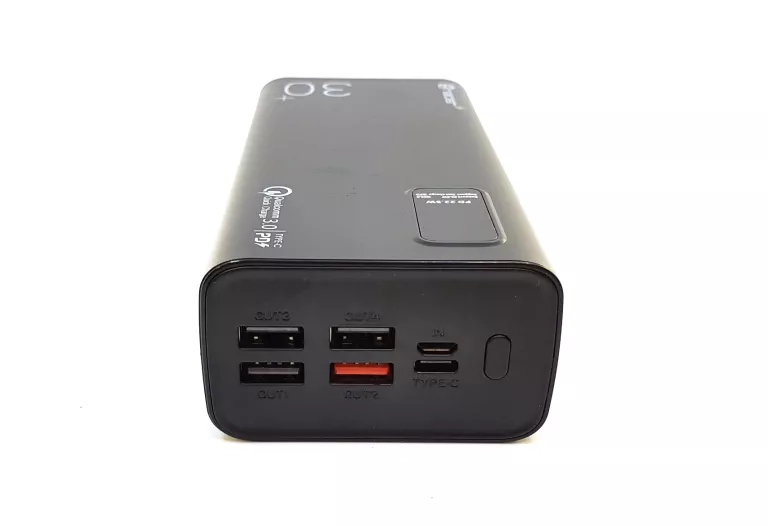 POWERBANK TRACER MODI 30000 MAH QC3.0 + PD + SCP 22.5 CZARNY