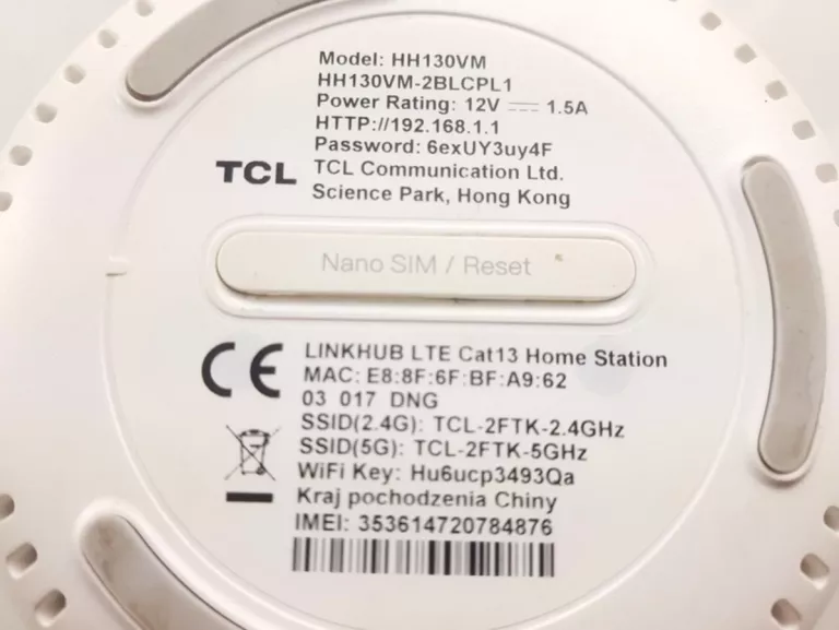 ROUTER TCL LINKHUB-HH130VM