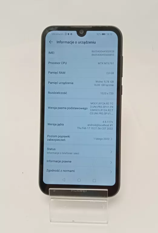 TELEFON HUAWEI Y5 2019 2 GB/16 GB