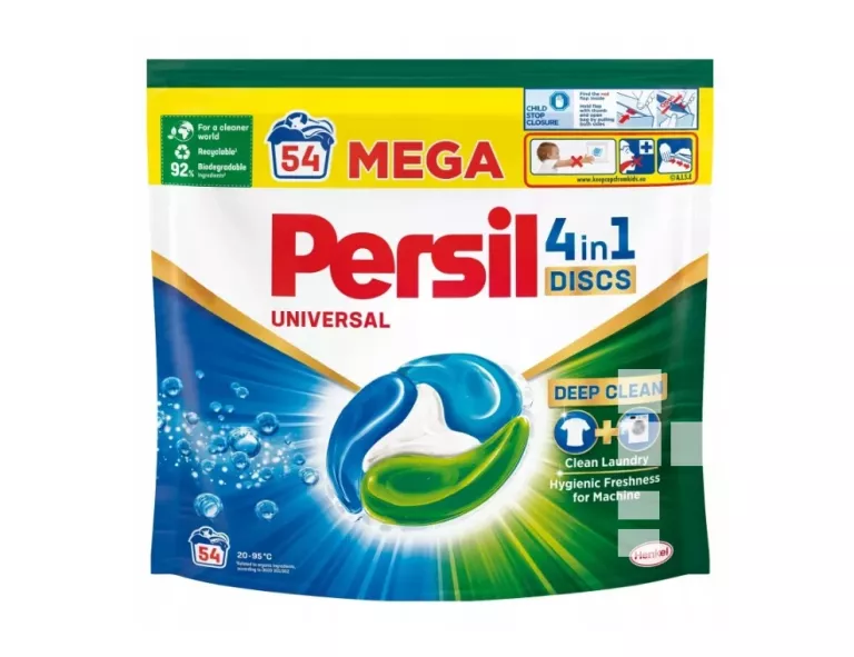 PERSIL 4W1 DISCS KAPSUŁKI DO PRANIA 54SZT UNIVERSAL 9000101801323