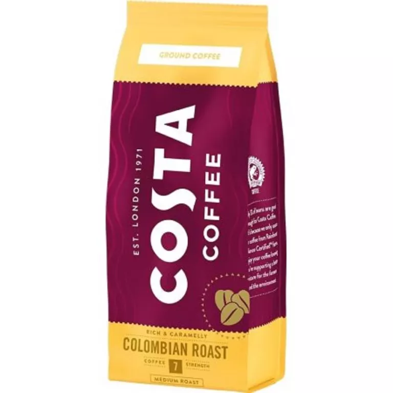 COSTA COFFEE COLOMBIAN ROAST MEDIUM ROAST KAWA PALONA MIELONA 200 G