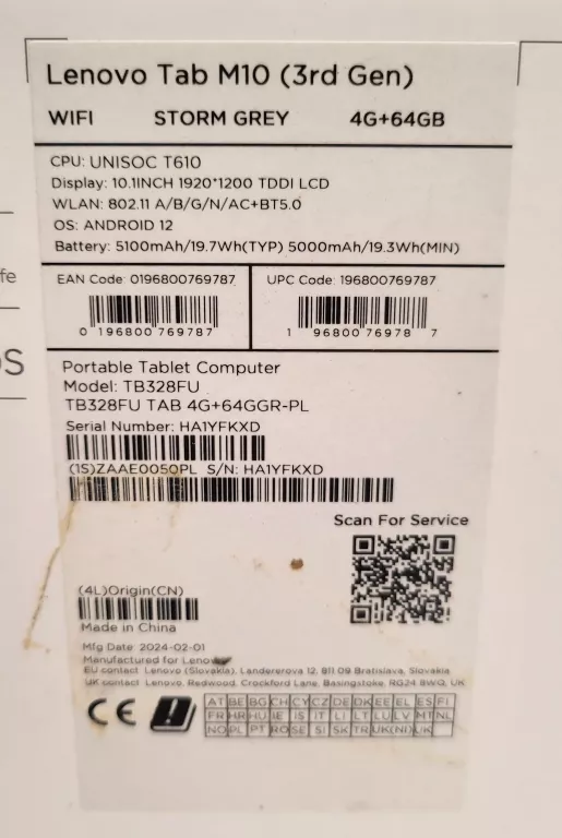 tablet-lenovo-tab-m10-gen-3-464gb-gwarancja-stan-11323-2