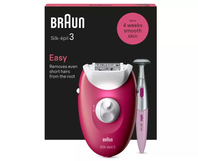 BRAUN SILK-EPIL 3 3-202 DEPILATOR GOLARKA DO CIAŁA NÓG BEZPRZEWODOWA DAMSK