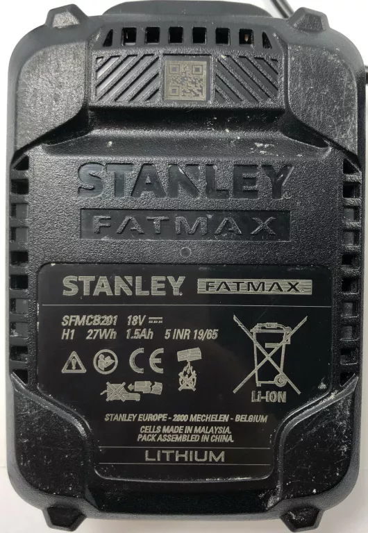 ŁADOWARKA STANLEY FATMAX SFMCB11 + AKUMULATOR SFMCB201 18V