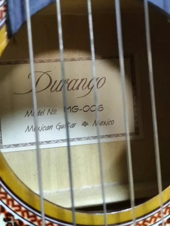 GITARA KLASYCZNA DURANGO MG 006 + POKROWIEC