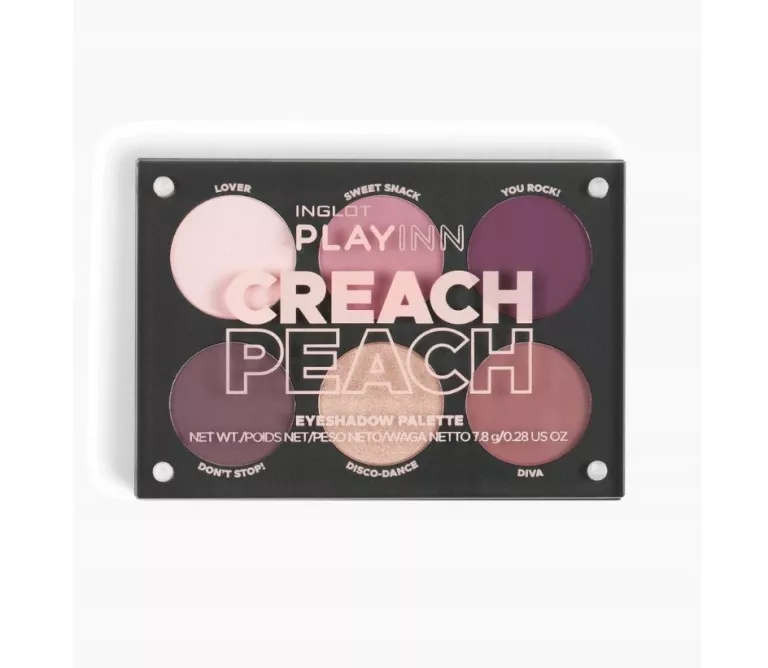 INGLOT PALETKA CIENI DO POWIEK CREACH PEACH