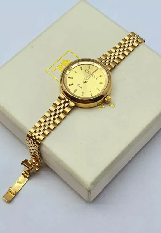 PRZEPIĘKNY ZŁOTY ZEGAREK GENEVE 23,9G 585 STAN IDEALNY ## GWARANCJA