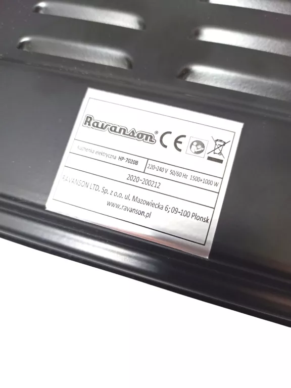 KUCHENKA RAVANSON HP-7020W