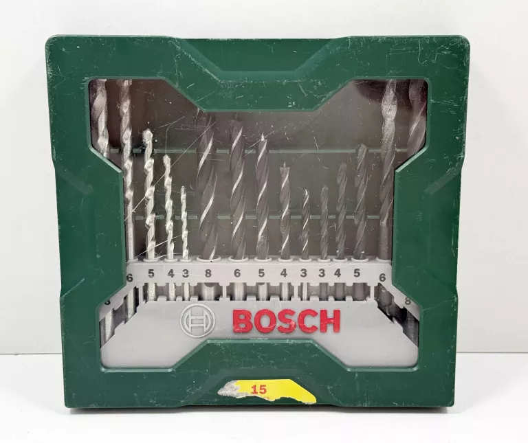 BOSCH ZESTAW WIERTEŁ DREWNO BETON METAL X-LINE 15