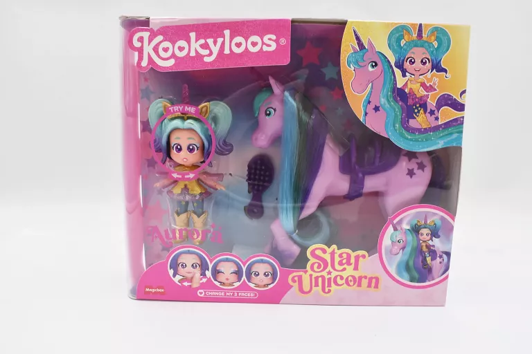 MAGIC BOX - KOOKYLOOS - STAR UNICORN – JEDNOROŻEC Z LALKĄ AURORA