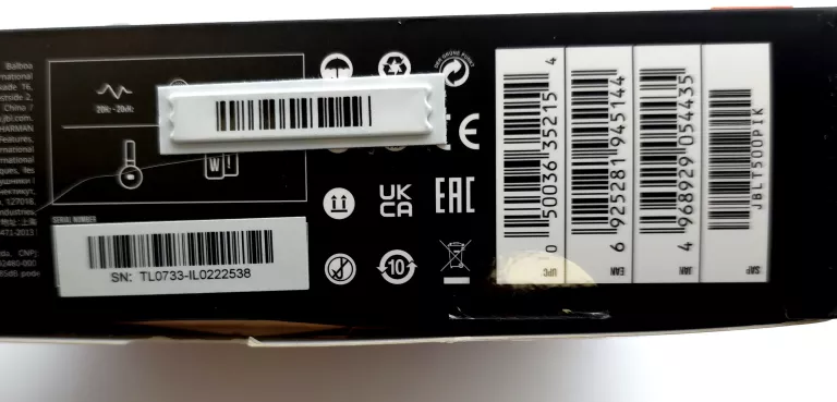 SŁUCHAWKI JBL TUNE 500 KOMPLET