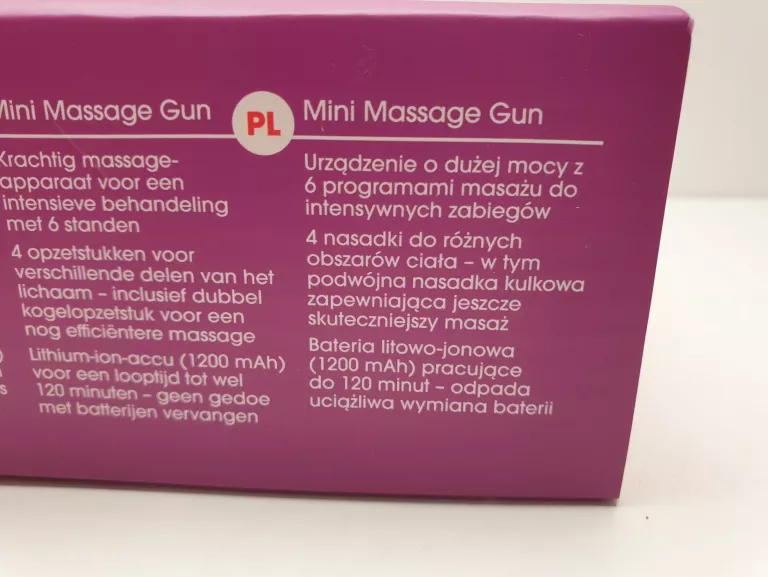 MASAŻER VITALMAXX MINI MASSAGE GUN KOMPLET