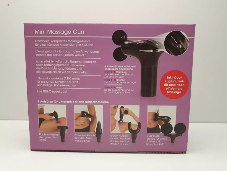 MASAŻER VITALMAXX MINI MASSAGE GUN KOMPLET
