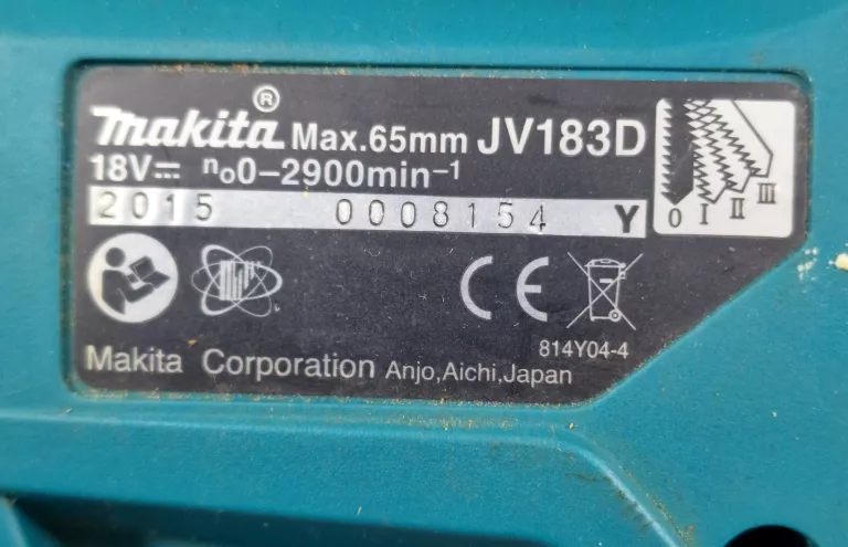 WYRZYNARKA AKUMULATOROWA MAKITA JV183D + AKUMULATOR 18B 1,5 AH
