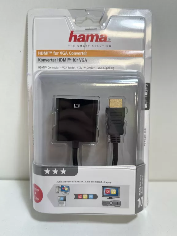 ADAPTER HAMA HDMI VGA WARTO/OKAZJA