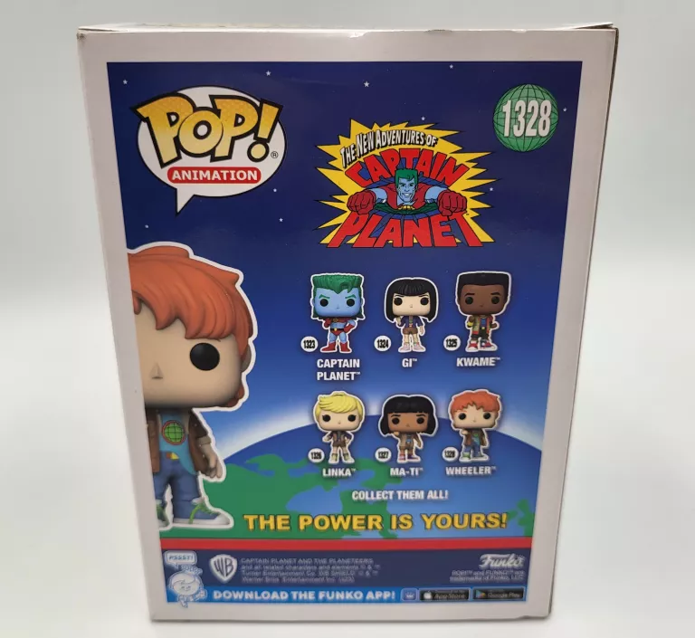 FUNKO POP CAPTAIN PLANET AND THE PLANETEERS 1328 WHEELER