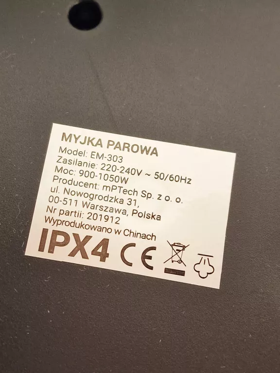 MYJKA PAROWA HOFFEN EM-303 KOMPLET