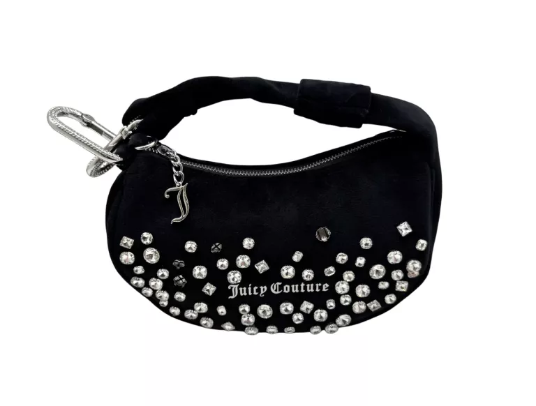 SUPER!! WELUROWA TOREBKA JUICY COUTURE BIJXT5311WYZ CZARNA JAK NOWA!!