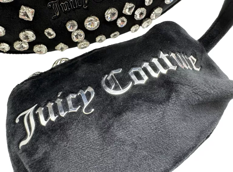 SUPER!! WELUROWA TOREBKA JUICY COUTURE BIJXT5311WYZ CZARNA JAK NOWA!!