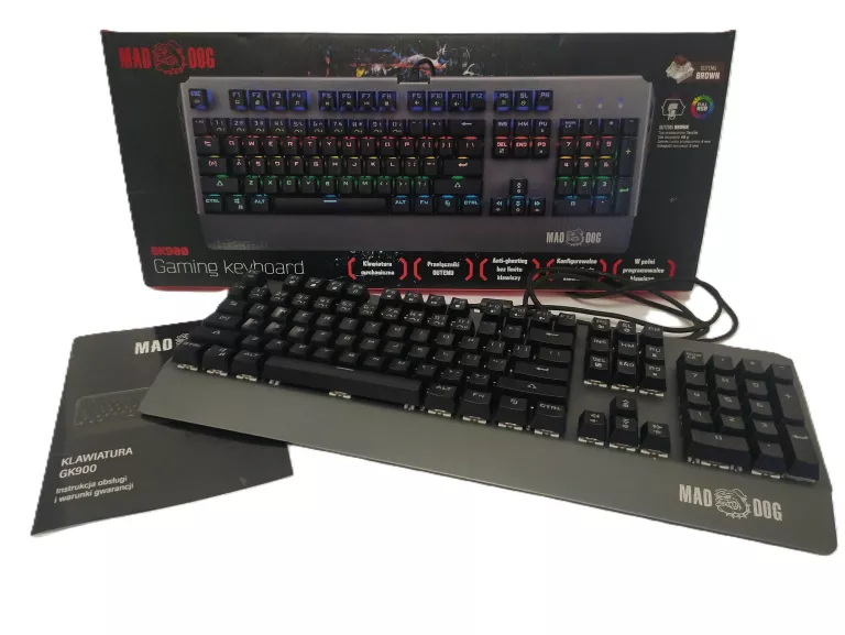 KLAWIATURA MECHANICZNA MAD DOG GK900
