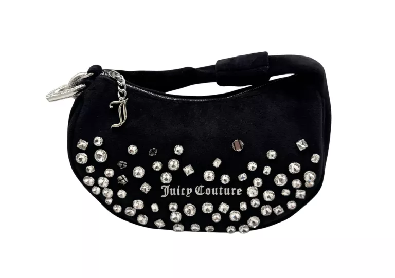 SUPER!! WELUROWA TOREBKA JUICY COUTURE BIJXT5311WYZ CZARNA JAK NOWA!!