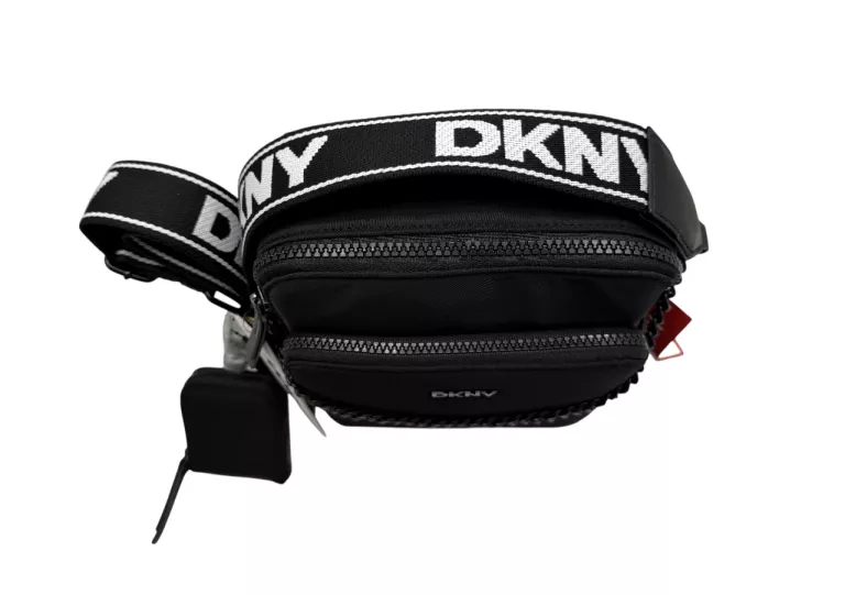 TOREBKA SASZETKA CROSSBODY DKNY CZARNA Z ŁAŃCUSZKIEM JAK NOWA!!