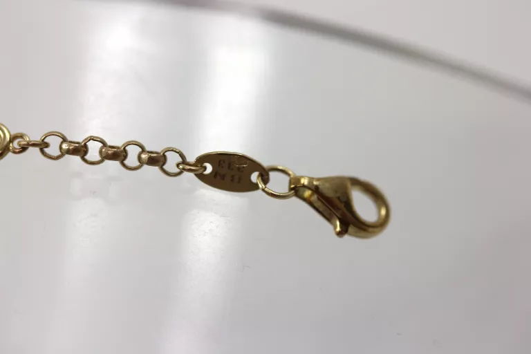ZŁOTA BRANSOLETKA NOWA 333 SEGMENTY 2,60G 19CM