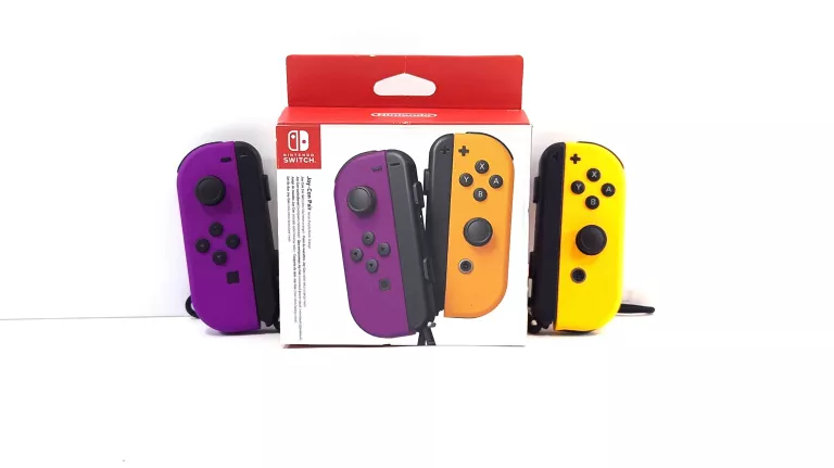 KONTROLERY JOY-CON PAIR DO NINTENDO SWITCH + UCHWYT POWERA MARIO