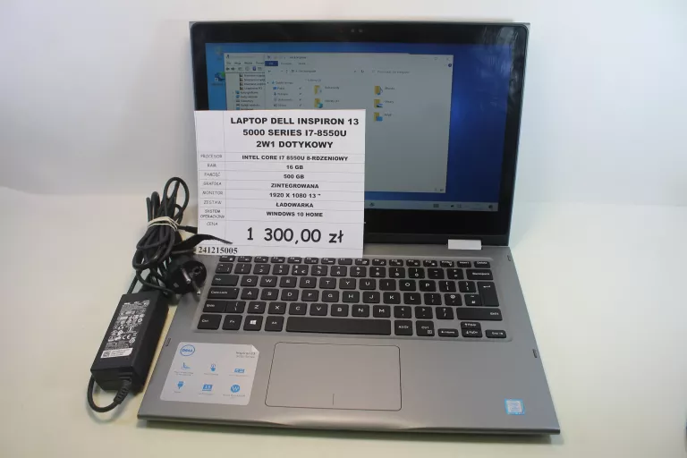 LAPTOP DELL INSPIRON 13 5000 SERIES I7-8550U 2W1 DOTYK